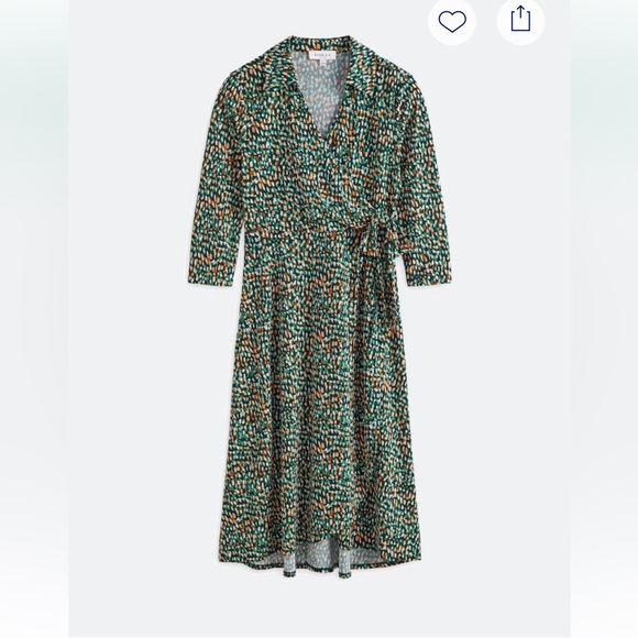 Gilli Dresses & Skirts - Gilli Green and Taupe Long Sleeve Dress